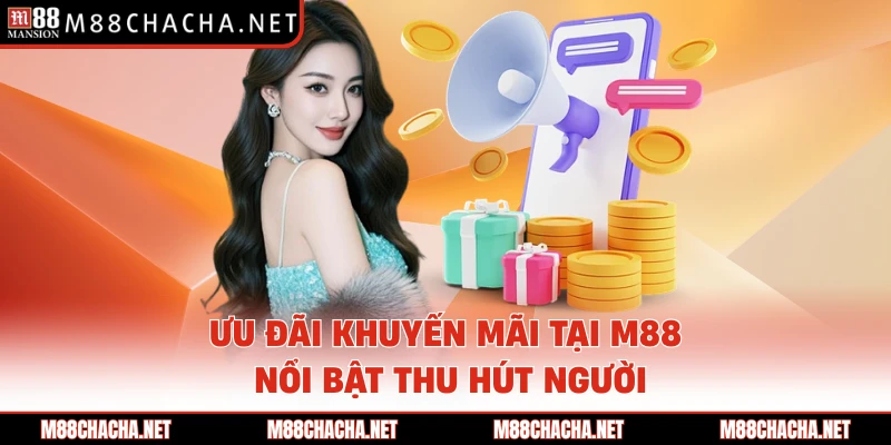 Ưu đãi khuyến mãi tại M88 nổi bật thu hút người